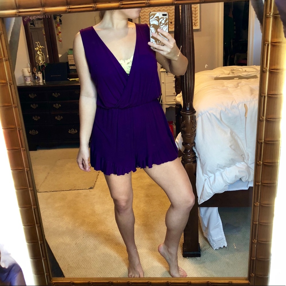 Peppermint purple romper